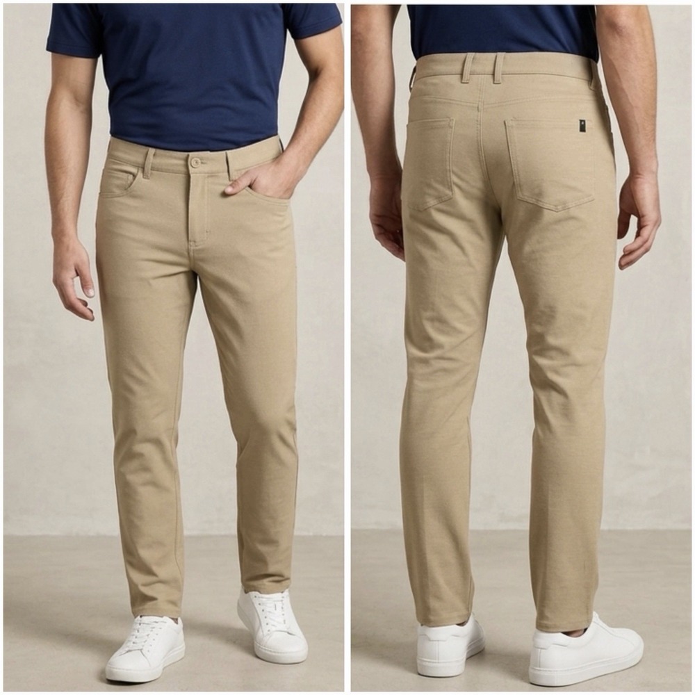Callaway Golf Pants Mens 30x32 Khaki‎ Tapered Fit Opti-Dri Stretch Chino NWT